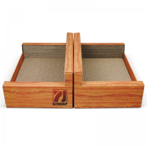 Vicces újrahasznosított macska Scratcher hullámos karton Lounge Catnip