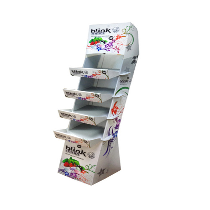 Promóciós kartonkijelző könyv üdvözlőkártyához, kiskereskedelmi kiállítási stand-áru, pop-display